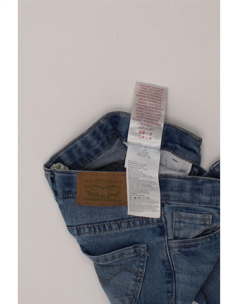 LEVI'S Girls 710 Super Skinny Jeans 5-6 Years W20 L19 Blue Cotton Vintage Levi's and Second-Hand Levi's from Messina Hembry 
