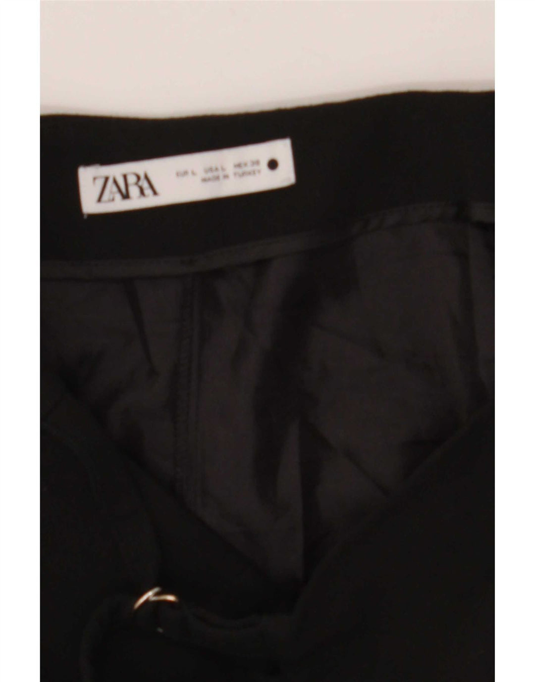 Zara Womens Skort Casual Shorts Large W30 Black Polyester