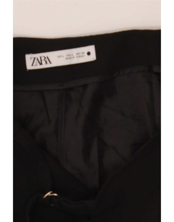 Zara Womens Skort Casual Shorts Large W30 Black Polyester