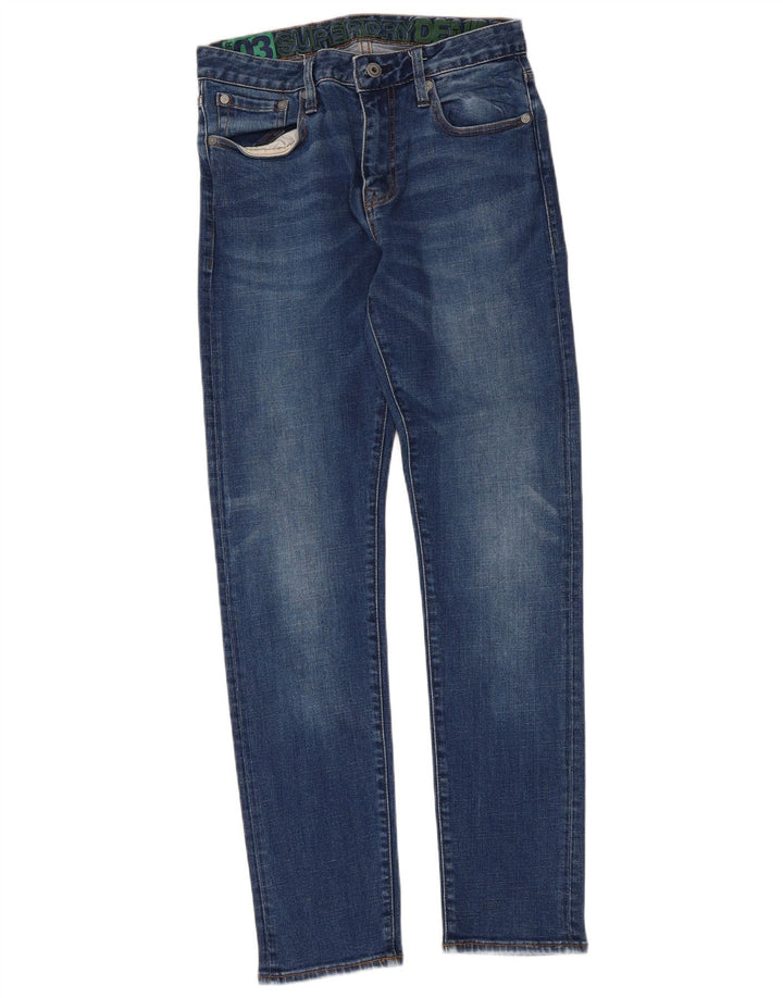 Superdry Womens Slim Jeans W30 L32 Blue Cotton