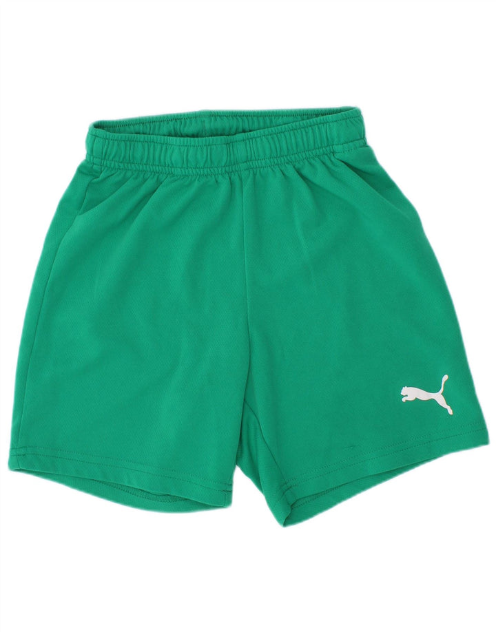 Puma Boys Sport Shorts 7-8 Years Green Polyester