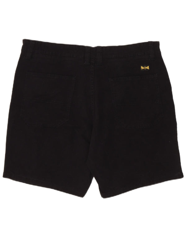 Pull & Bear Mens Denim Shorts EU 44 Large W34 Black Cotton