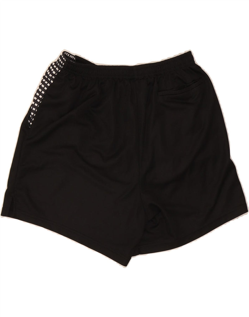 ADIDAS Mens Sport Shorts Large Black Spotted Polyester Vintage Adidas and Second-Hand Adidas from Messina Hembry 