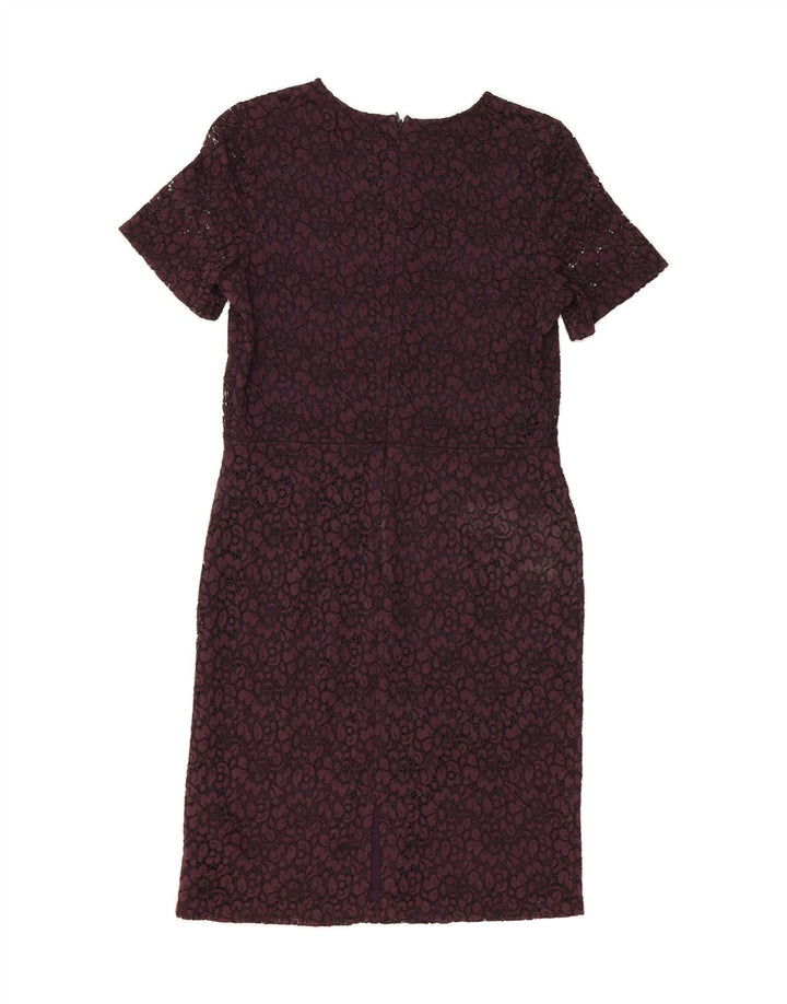 WAREHOUSE Womens Sheath Dress UK 12 Medium  Purple Viscose Vintage Warehouse and Second-Hand Warehouse from Messina Hembry 