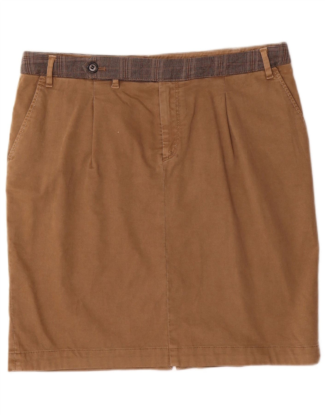 MARLBORO CLASSICS Womens Straight Skirt IT 46 Large W36  Brown Cotton