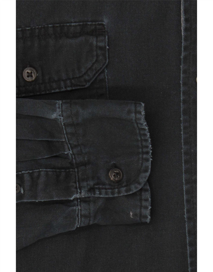 Wrangler Mens Shirt 2XL Navy Blue Cotton
