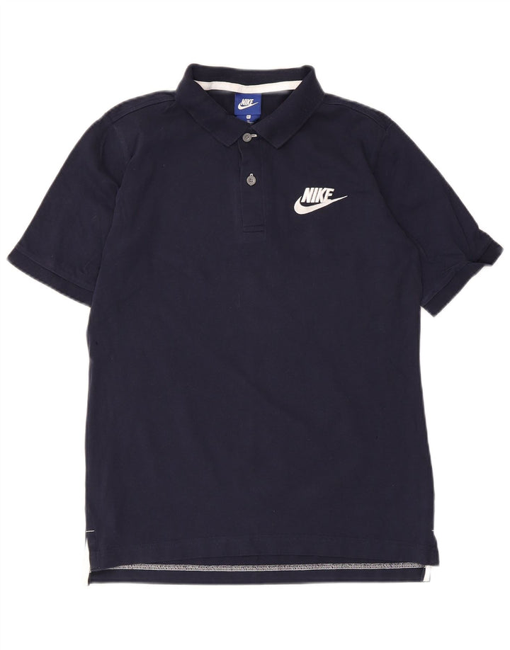 Nike Boys Polo Shirt 13-14 Years Navy Blue Cotton