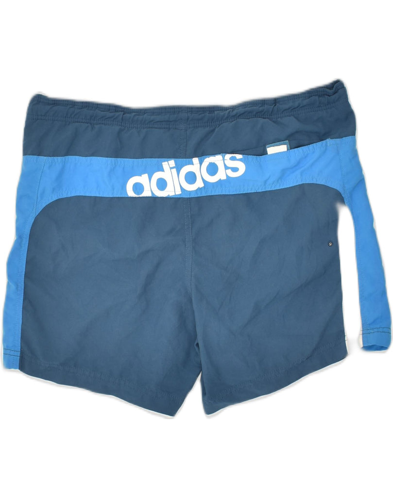 ADIDAS Mens Swimming Shorts Small Blue Polyester | Vintage Adidas | Thrift | Second-Hand Adidas | Used Clothing | Messina Hembry 