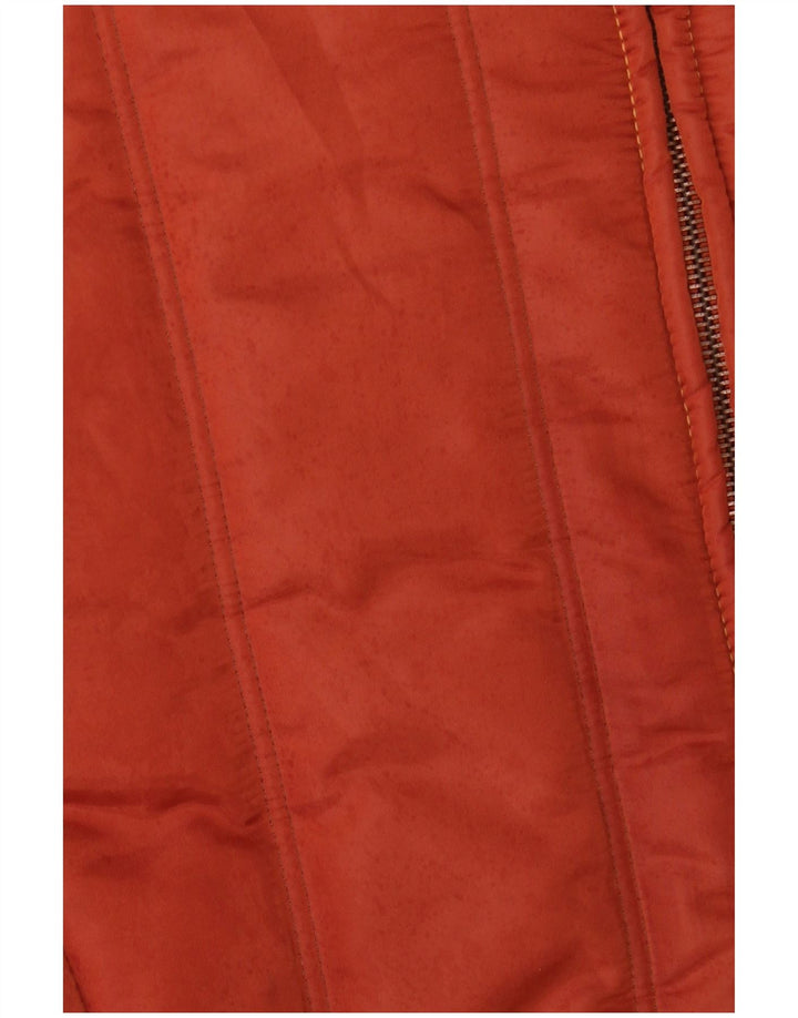 ALVIERO MARTINI Womens Padded Jacket IT 44 Medium Orange