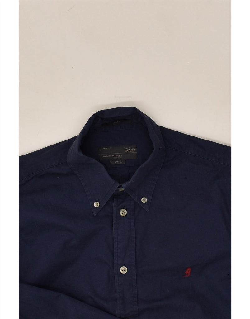 MARLBORO CLASSICS Mens Regular Fit Shirt Small Navy Blue Cotton | Vintage Marlboro Classics | Thrift | Second-Hand Marlboro Classics | Used Clothing | Messina Hembry 