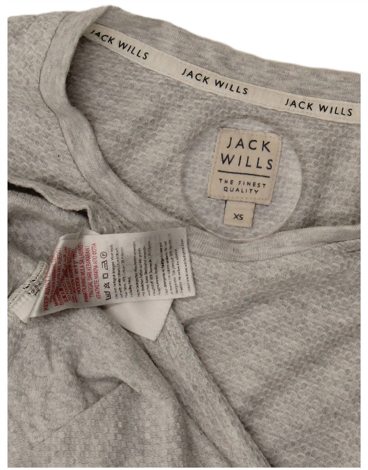 Jack Wills Mens T-Shirt Top XS Grey Flecked Cotton