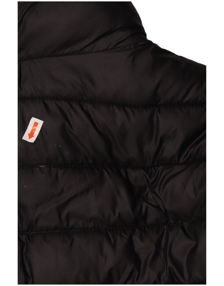 JACK WILLS Womens Padded Jacket UK 12 Medium Black Polyester