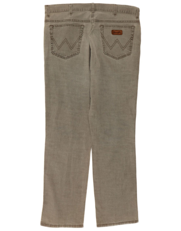 Wrangler Mens Texas Stretch Straight Jeans W36 L32 Grey Cotton