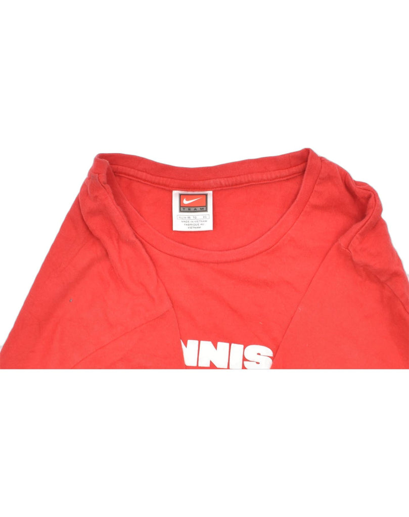 NIKE Boys Graphic T-Shirt Top 15-16 Years XL Red Cotton | Vintage | Thrift | Second-Hand | Used Clothing | Messina Hembry 