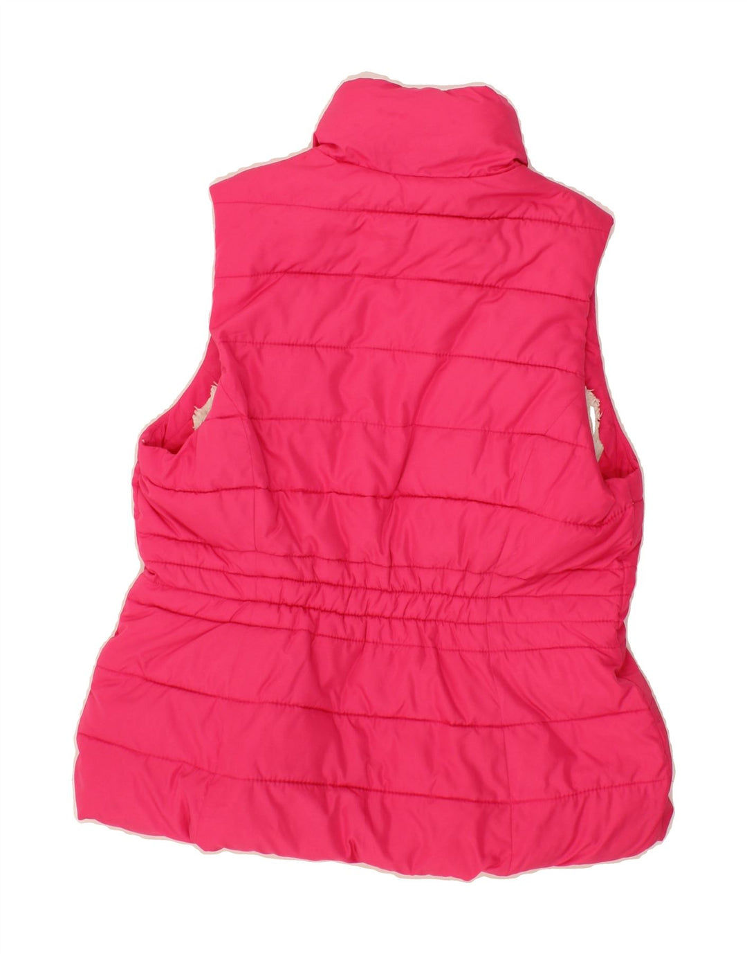 HOLLISTER Womens Padded Gilet UK 12 Medium Pink Polyester Vintage Hollister and Second-Hand Hollister from Messina Hembry 