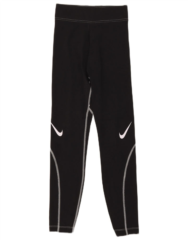 Nike Womens Graphic Leggings UK 4 XS  Black