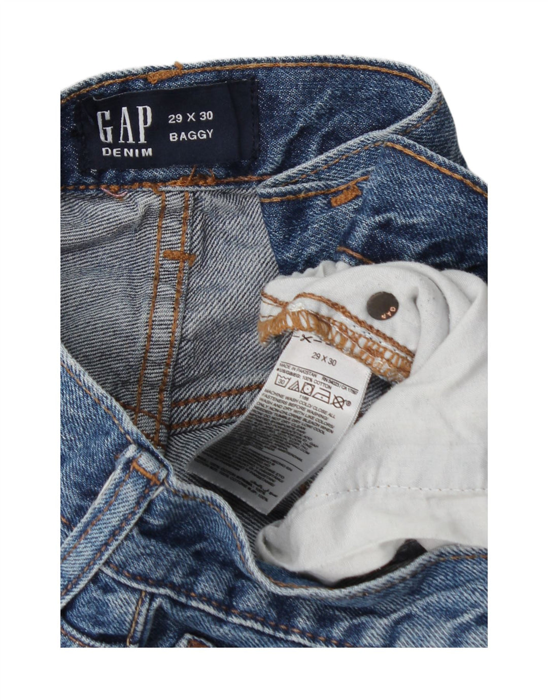 Gap Womens Loose Jeans W29 L30 Navy Blue Cotton