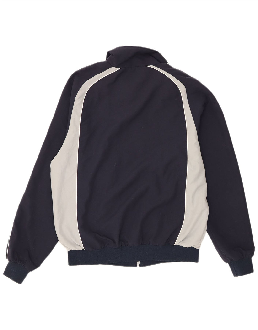 Champion Mens Tracksuit Top Jacket Large Navy Blue Colourblock Polyester