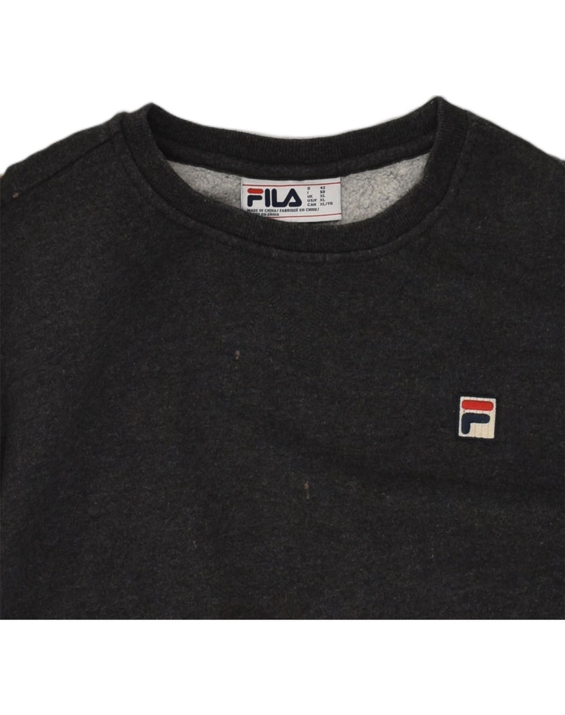 FILA Mens Sweatshirt Jumper XL Grey Cotton | Vintage Fila | Thrift | Second-Hand Fila | Used Clothing | Messina Hembry 