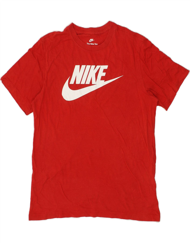 NIKE Mens Graphic T-Shirt Top Medium Red Cotton | Vintage Nike | Thrift | Second-Hand Nike | Used Clothing | Messina Hembry 