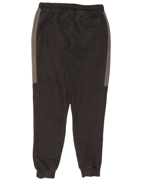 Puma Mens Tracksuit Trousers Joggers Large Black Colourblock Cotton