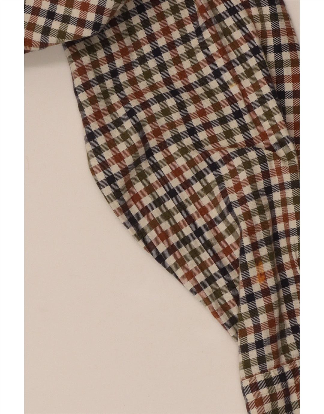 Massimo Dutti Mens Shirt Large Multicoloured Check Cotton