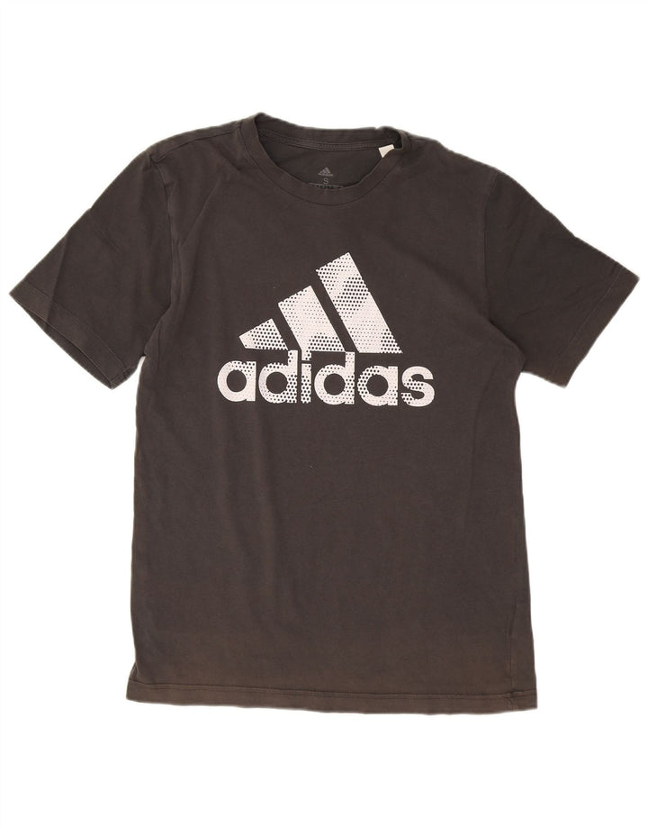 Adidas Mens Graphic T-Shirt Top Small Grey Cotton