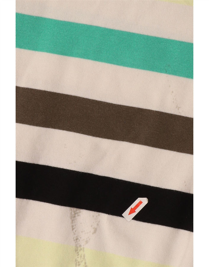 Jack & Jones Mens Crew Neck Jumper Sweater Large Multicoloured Striped