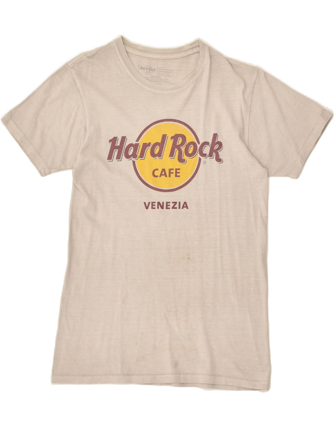HARD ROCK CAFE Mens Venezia Graphic T-Shirt Top Small Grey Cotton | Vintage Hard Rock Cafe | Thrift | Second-Hand Hard Rock Cafe | Used Clothing | Messina Hembry 