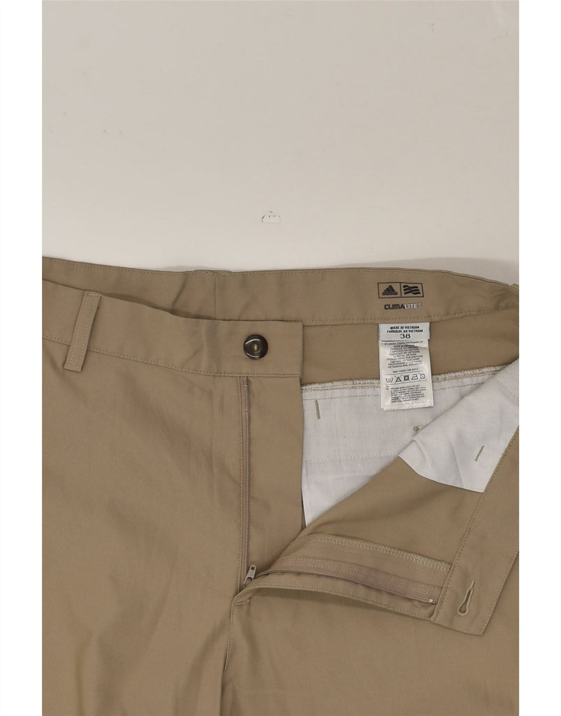 ADIDAS Mens Climalite Straight Chino Trousers W38 L28 Beige Polyester | Vintage Adidas | Thrift | Second-Hand Adidas | Used Clothing | Messina Hembry 