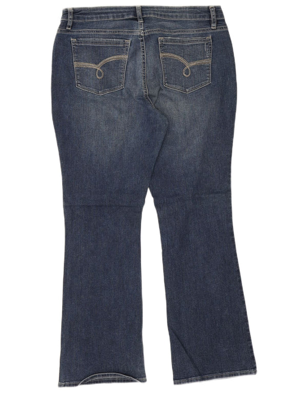 Lee Womens Riders Mid Rise Bootcut Jeans US 14 XL W34 L28 Blue Cotton