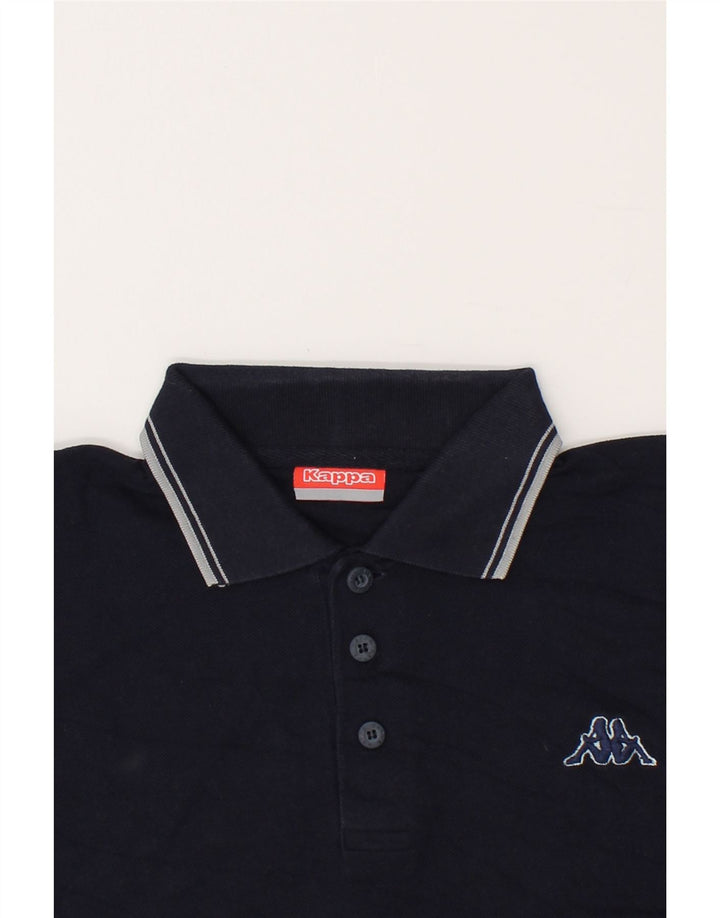 KAPPA Mens Polo Shirt XL Navy Blue Cotton Vintage Kappa and Second-Hand Kappa from Messina Hembry 