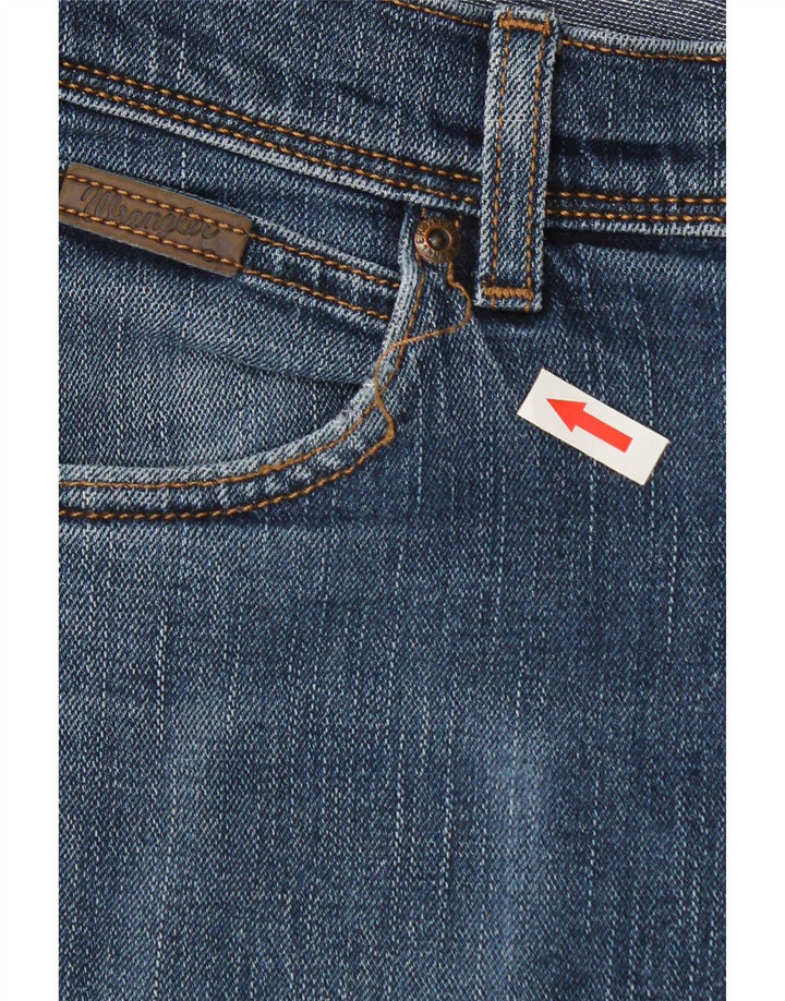 Wrangler Mens Slim Jeans W34 L32 Blue Cotton