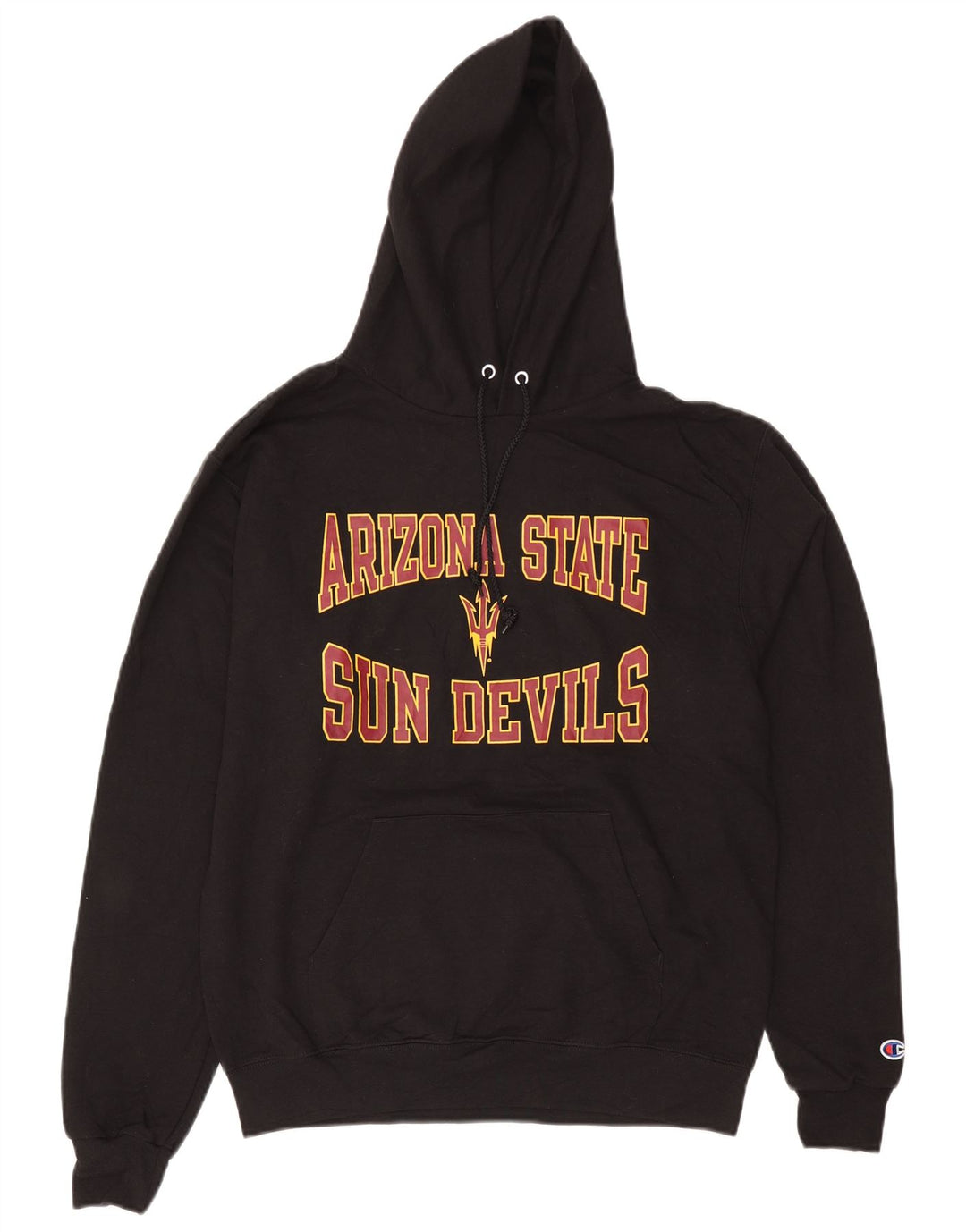 Champion Mens Arizona State Sun Devils Graphic Hoodie Jumper Medium Black