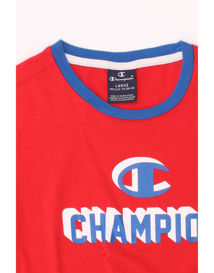 Champion Boys Graphic T-Shirt Top 11-12 Years Large Red