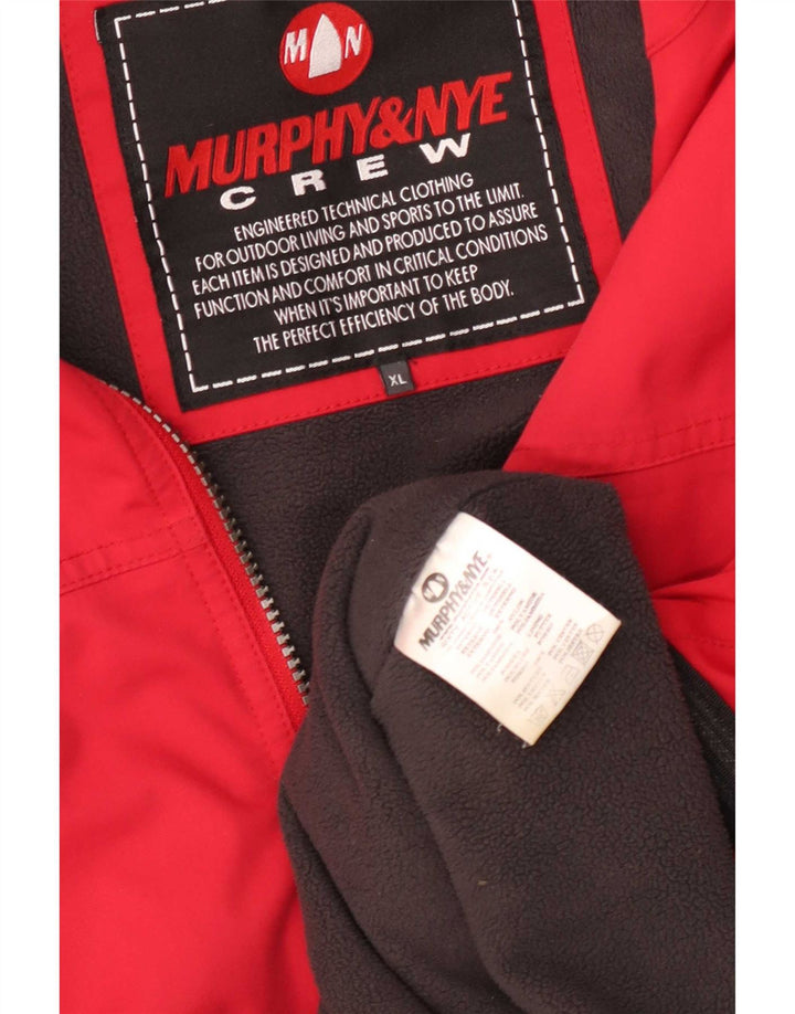 Murphy & Nye Mens Windbreaker Jacket UK 42 XL Red Polyamide