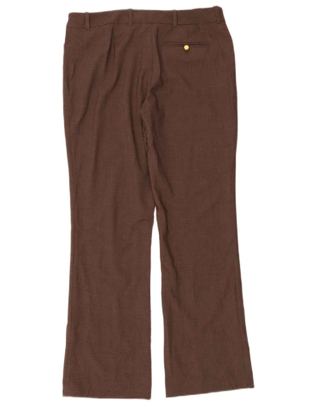 Calvin Klein Womens Bootcut Casual Trousers US 6 Medium W32 L32 Brown
