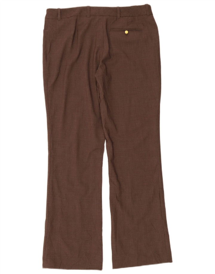 Calvin Klein Womens Bootcut Casual Trousers US 6 Medium W32 L32 Brown