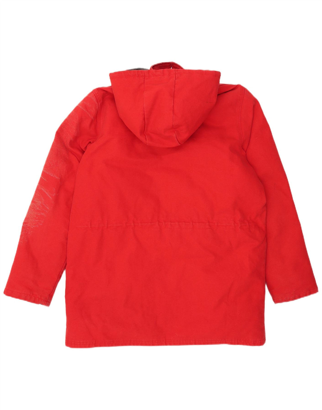 Richlu Mens Hooded Padded Coat UK 40 Large Red Cotton