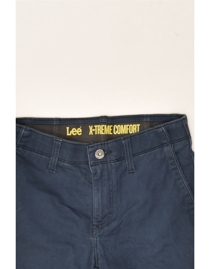 LEE Boys Chino Shorts 11-12 Years W26 Navy Blue Cotton | Vintage Lee | Thrift | Second-Hand Lee | Used Clothing | Messina Hembry 