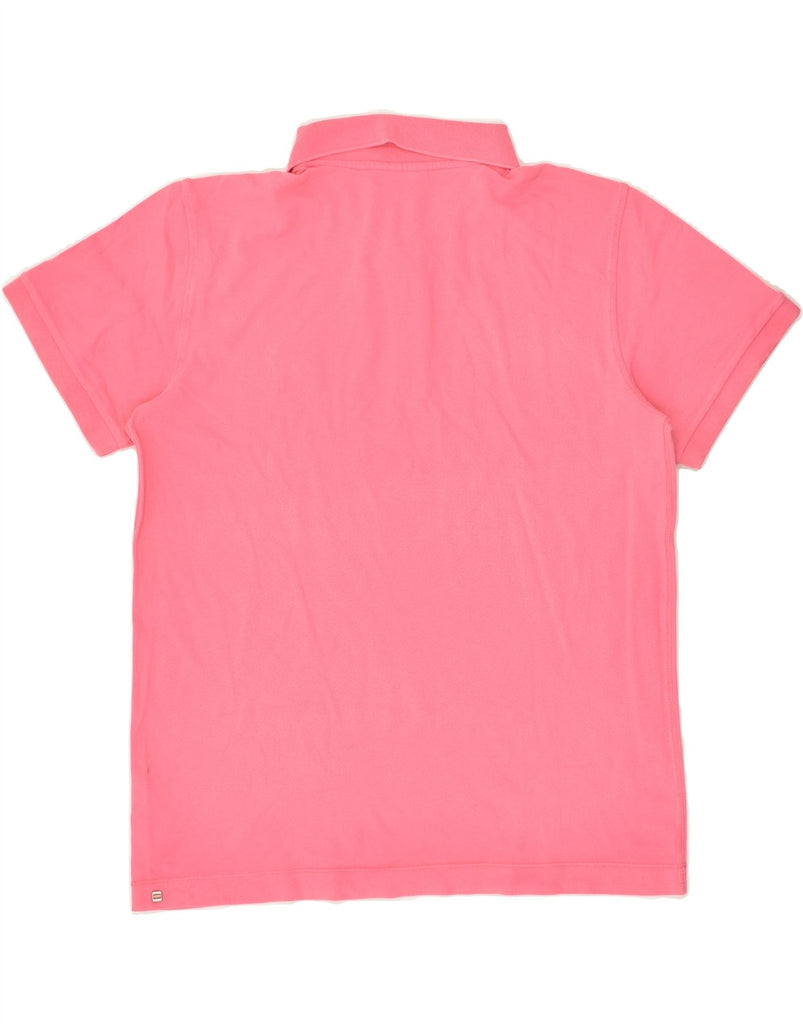 PUMA Mens Polo Shirt Medium Pink Cotton | Vintage Puma | Thrift | Second-Hand Puma | Used Clothing | Messina Hembry 