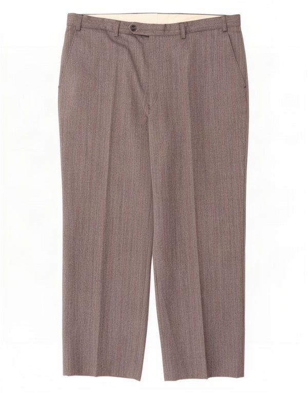 Marks & Spencer Mens St. Michael Suit Trousers W38 L29 Grey Striped