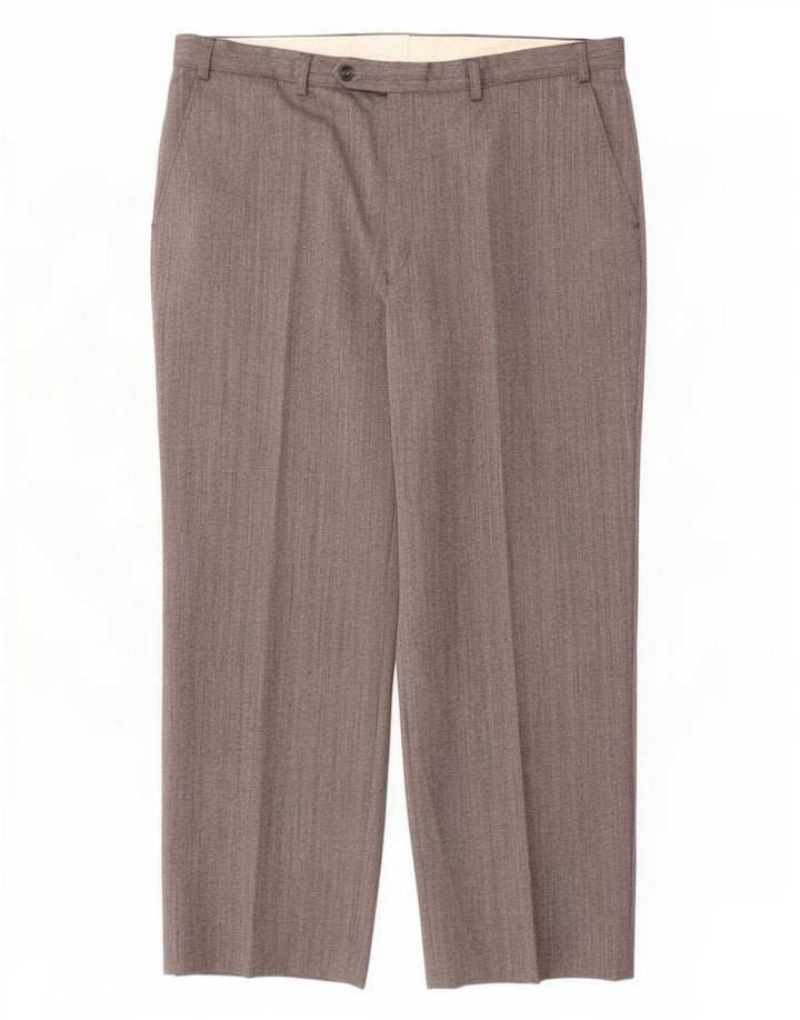 Marks & Spencer Mens St. Michael Suit Trousers W38 L29 Grey Striped