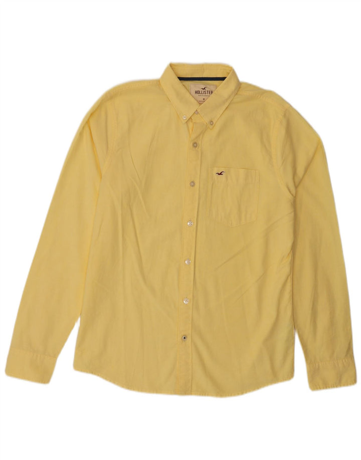 Hollister Mens Shirt Medium Yellow Cotton