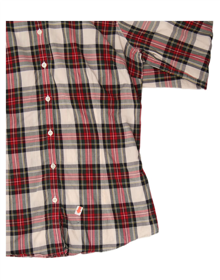 TOMMY HILFIGER Womens Shirt US 10 Large Red Check Cotton Vintage Tommy Hilfiger and Second-Hand Tommy Hilfiger from Messina Hembry 