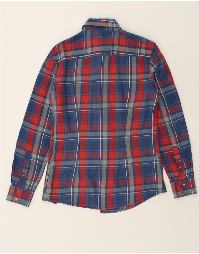 ARMANI Mens Shirt Small Blue Check | Vintage Armani | Thrift | Second-Hand Armani | Used Clothing | Messina Hembry 