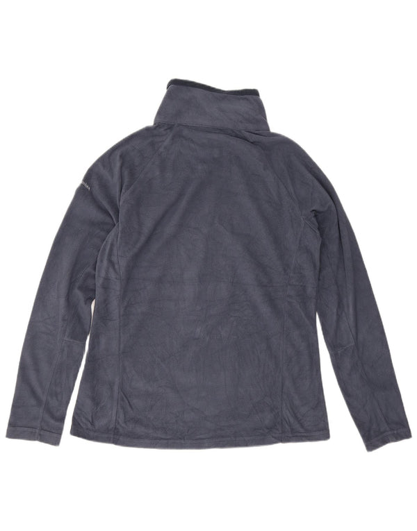 Columbia Mens Zip Neck Fleece Jumper Large Navy Blue Polyester