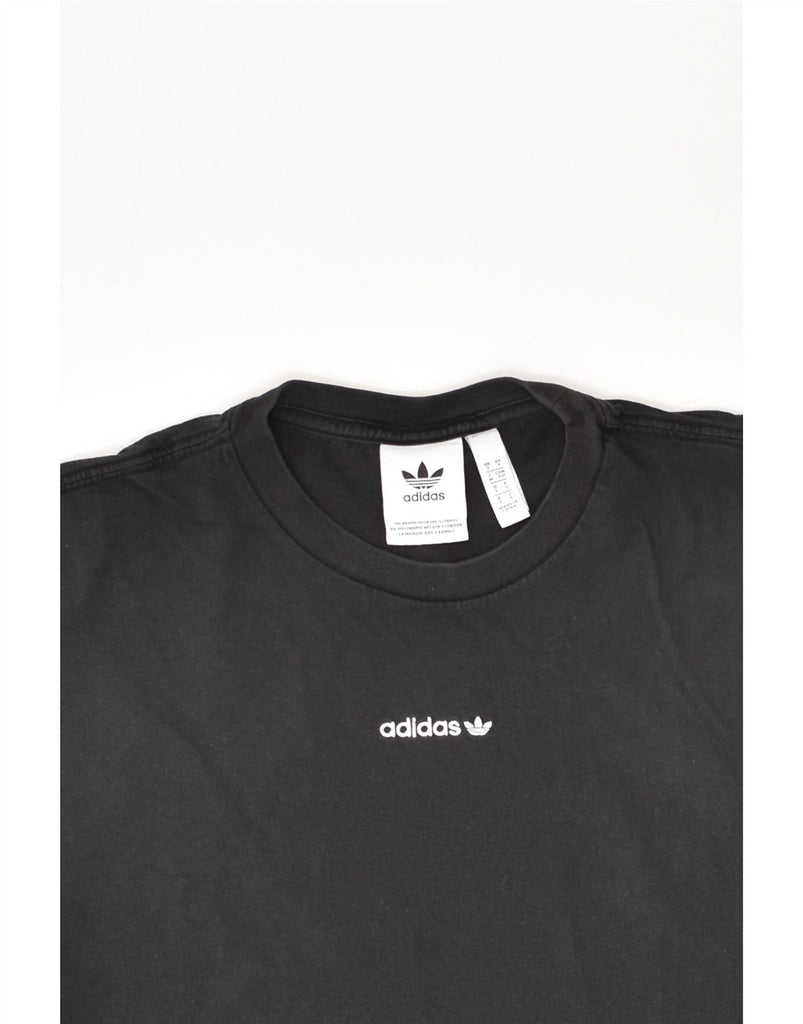 ADIDAS Mens Graphic T-Shirt Top Small Black Cotton | Vintage Adidas | Thrift | Second-Hand Adidas | Used Clothing | Messina Hembry 