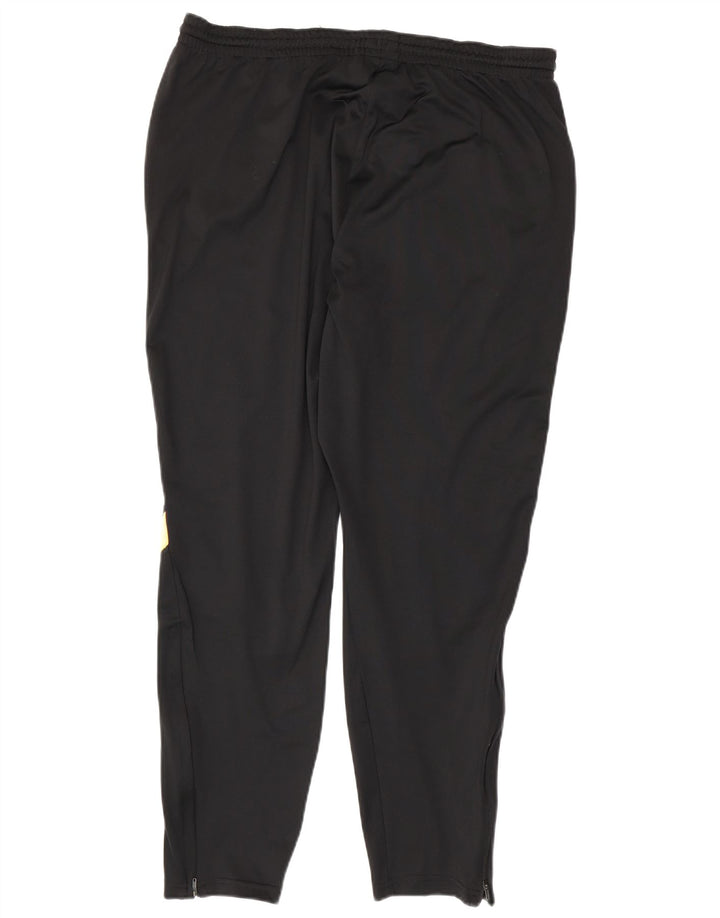 NIKE Mens Roma Tracksuit Trousers 2XL Black Colourblock Polyester