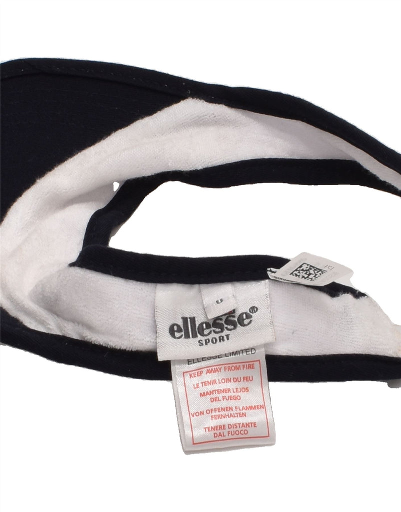 ELLESSE Mens Visor Cap One Size White Polyester | Vintage Ellesse | Thrift | Second-Hand Ellesse | Used Clothing | Messina Hembry 